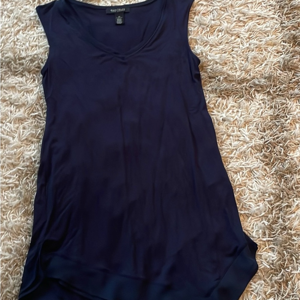White House Black Market Navy Tank Top